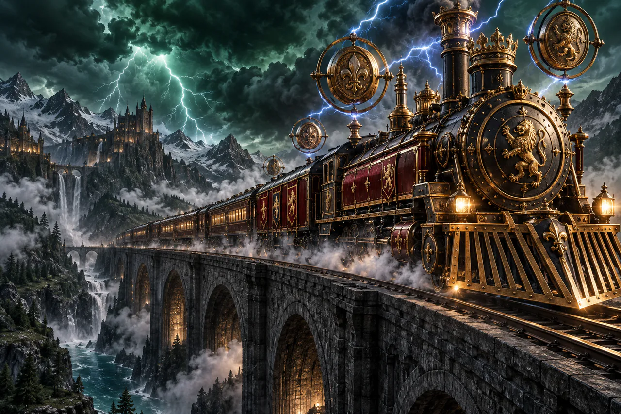 Thunderline Express: Hold & Win — original editorial artwork